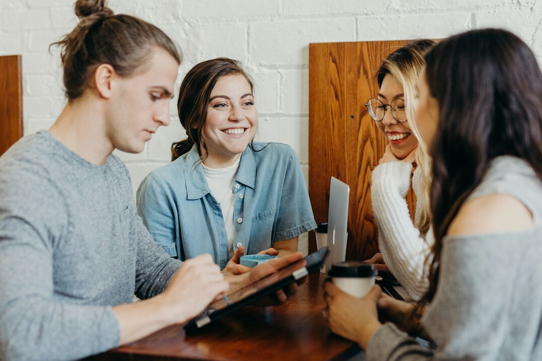 young people discussing future