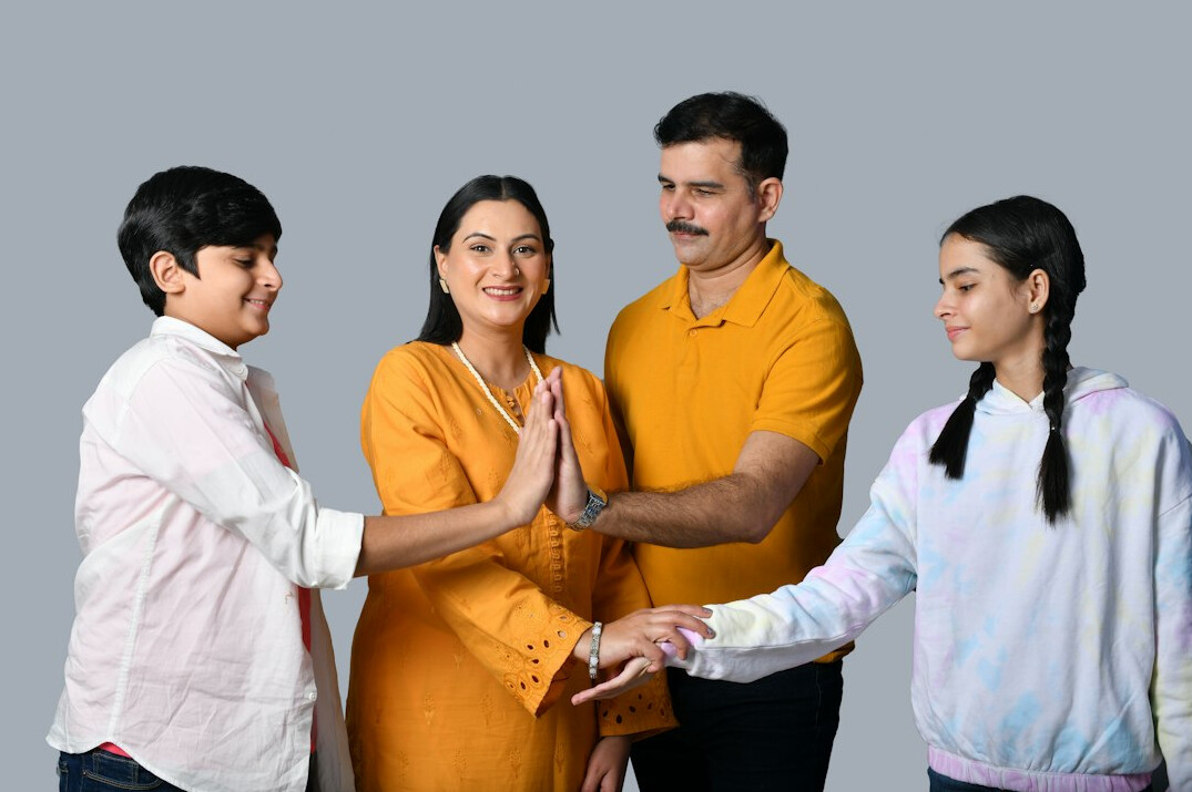 middle class family worried