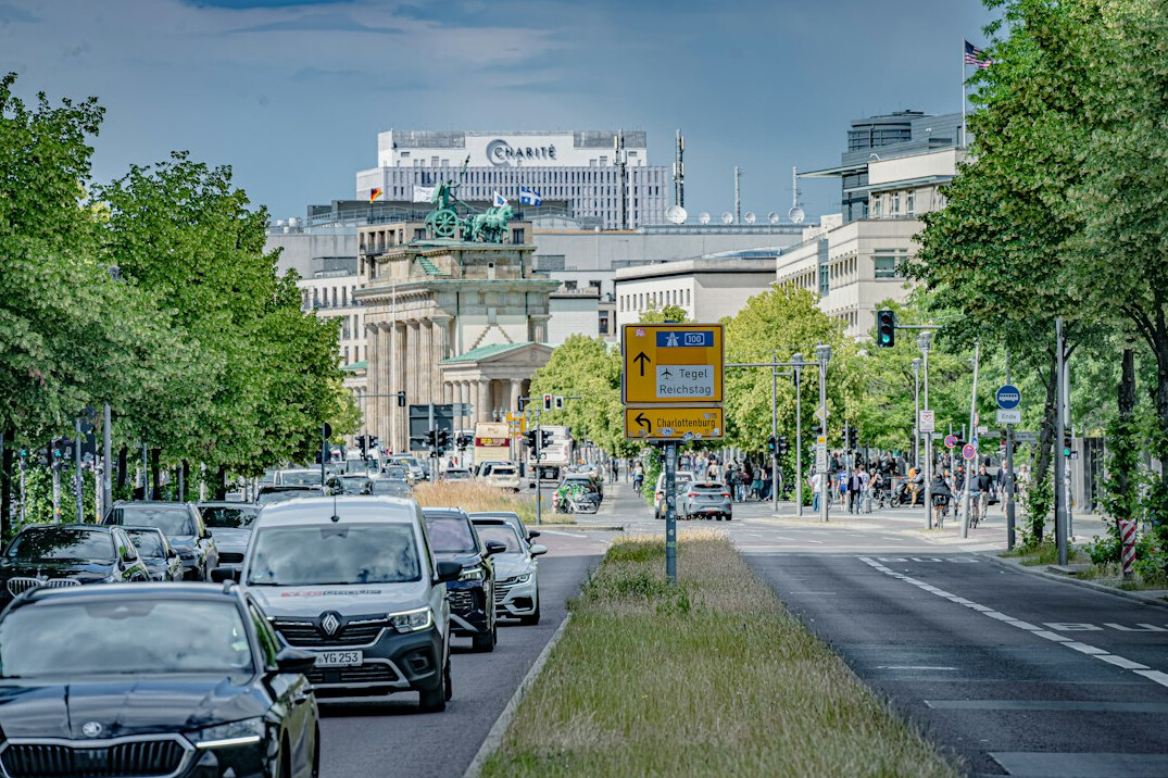 german city street